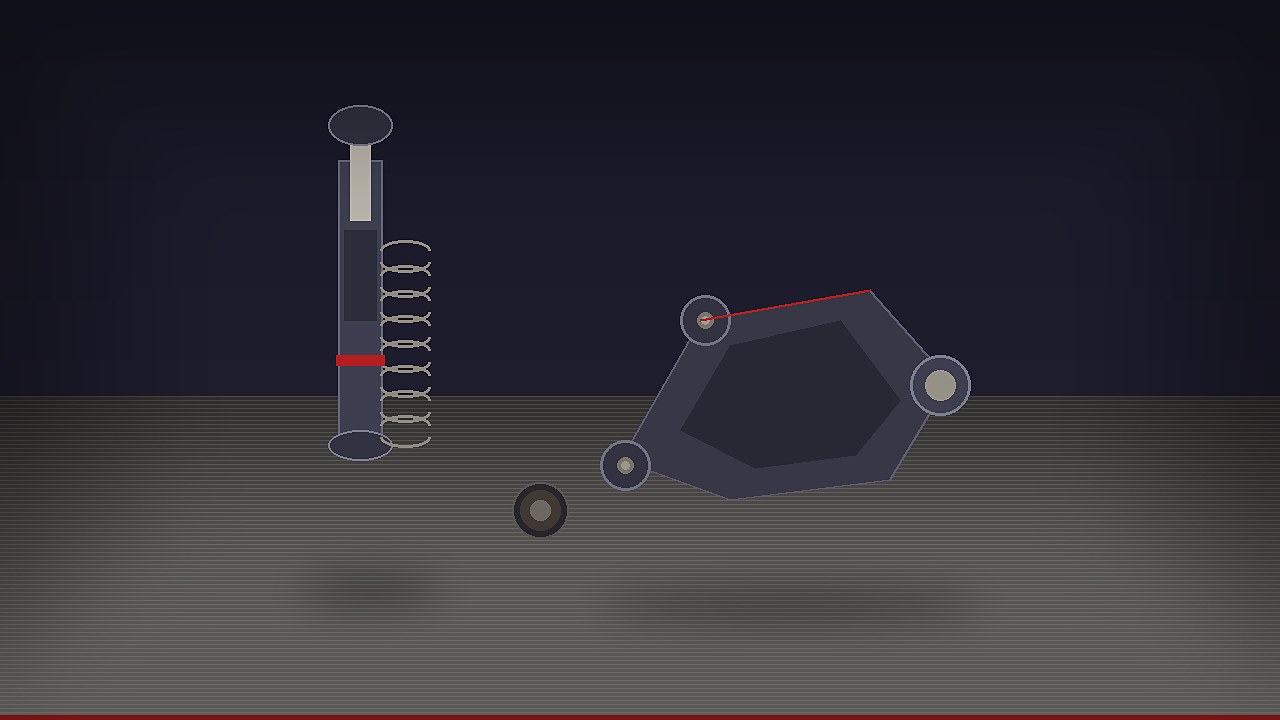 Illustration technique d'un amortisseur et d'un triangle de suspension sur métal brossé — inspection suspension après choc — Konipa Casablanca